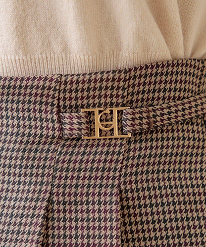 【Chico】帶吊飾褶皺短褲