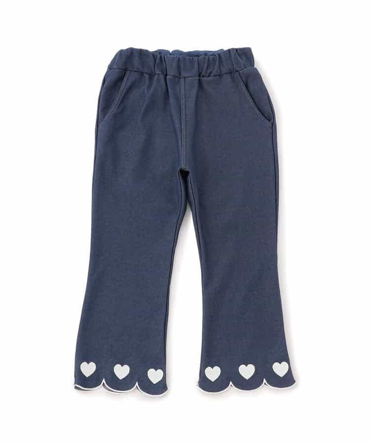 下襬波浪邊針織長褲 10分丈