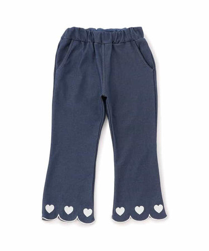 下襬波浪邊針織長褲 10分丈