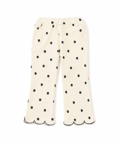 下襬波浪邊針織長褲 10分丈