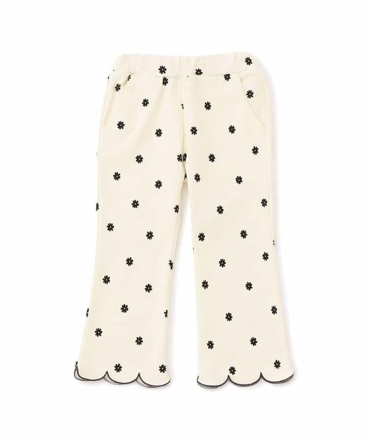 下襬波浪邊針織長褲 10分丈