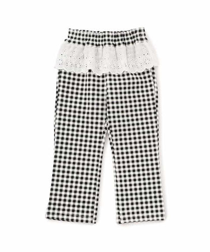 荷葉邊蕾絲/7天造型褲 十分褲