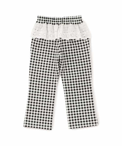 荷葉邊蕾絲/7天造型褲 十分褲