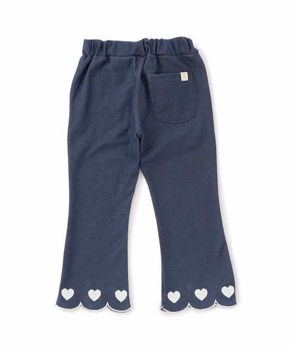 下襬波浪邊針織長褲 10分丈