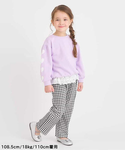 荷葉邊蕾絲/7天造型褲 十分褲