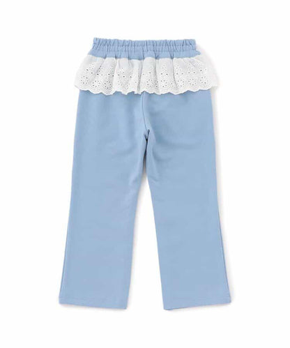 荷葉邊蕾絲/7天造型褲 十分褲