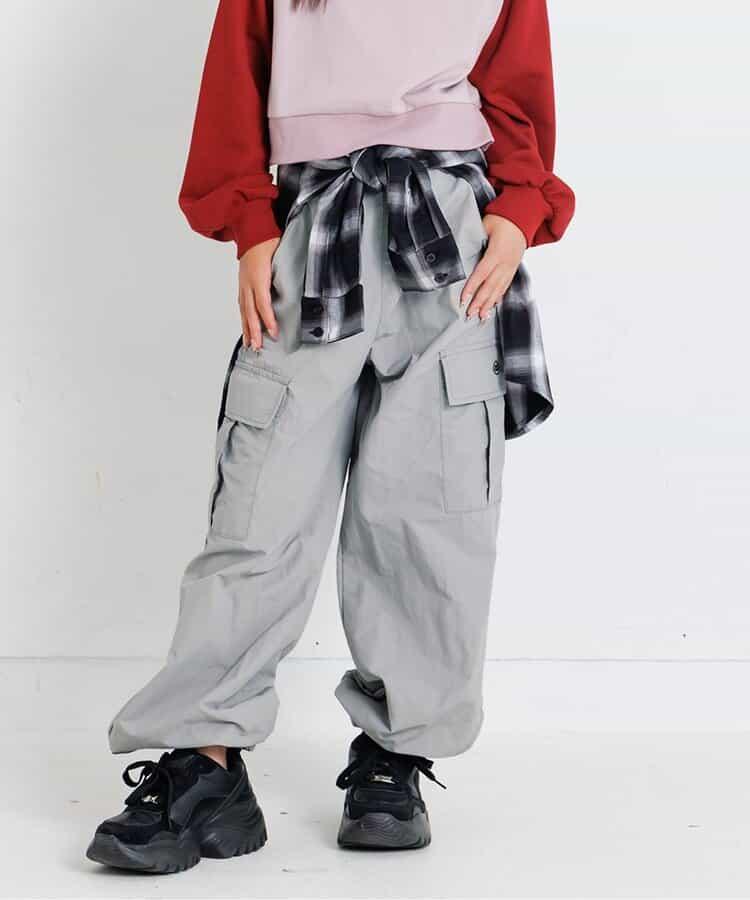 前字母印花工裝褲