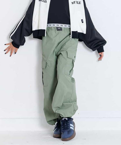 前字母印花工裝褲