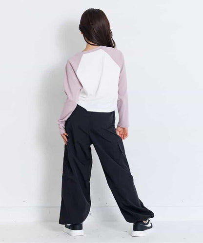 前字母印花工裝褲