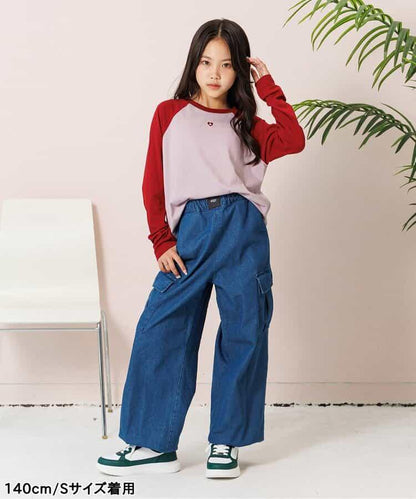 前字母印花工裝褲