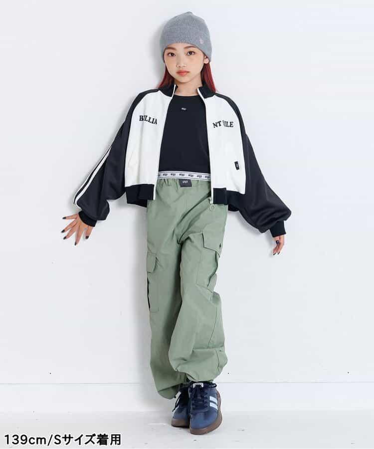 前字母印花工裝褲