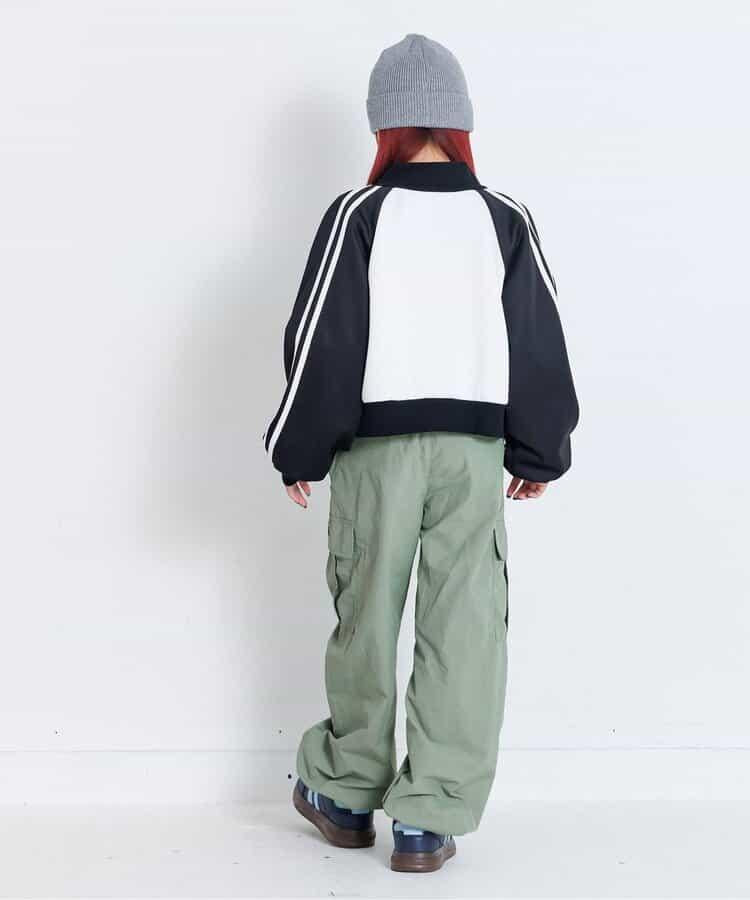 前字母印花工裝褲