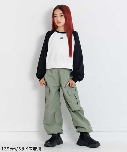 前字母印花工裝褲