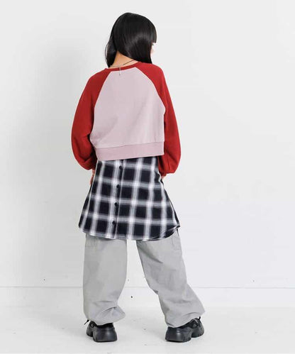 前字母印花工裝褲