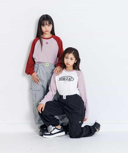 前字母印花工裝褲