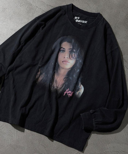 【EXCLUSIVE】 Amy Winehouse 圖案長袖T恤