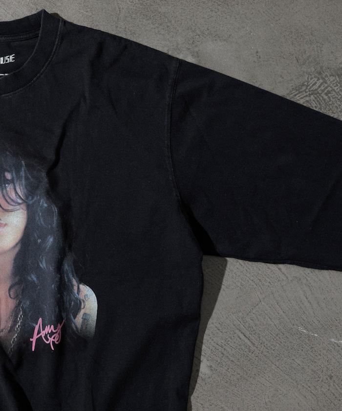 【EXCLUSIVE】 Amy Winehouse 圖案長袖T恤