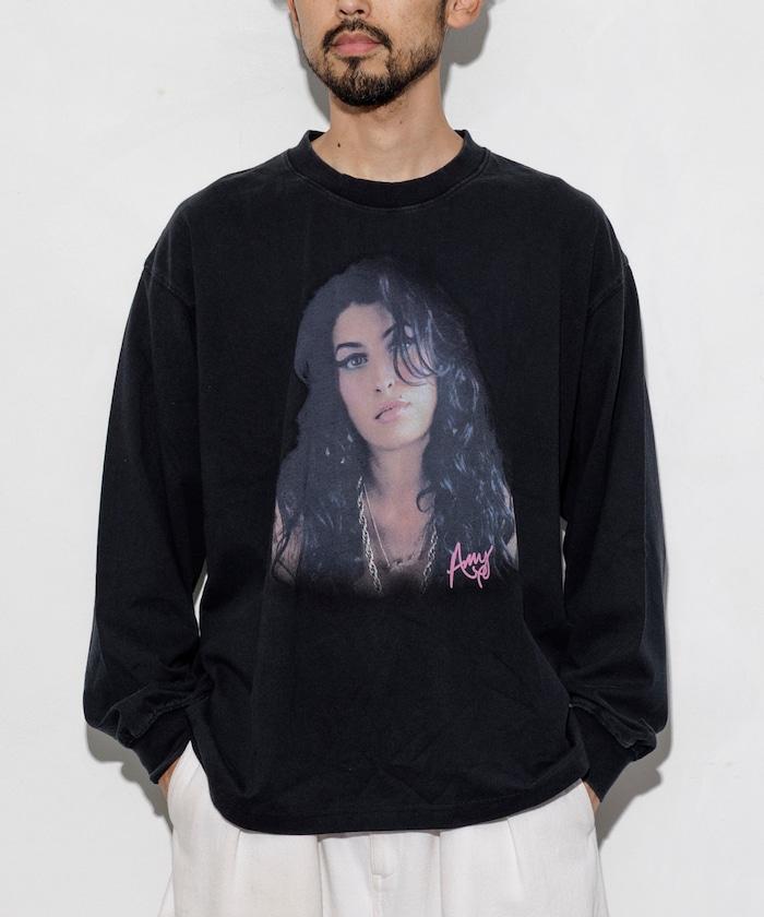 【EXCLUSIVE】 Amy Winehouse 圖案長袖T恤