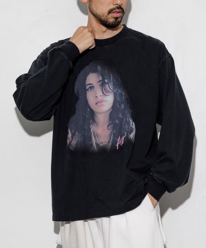 【EXCLUSIVE】 Amy Winehouse 圖案長袖T恤