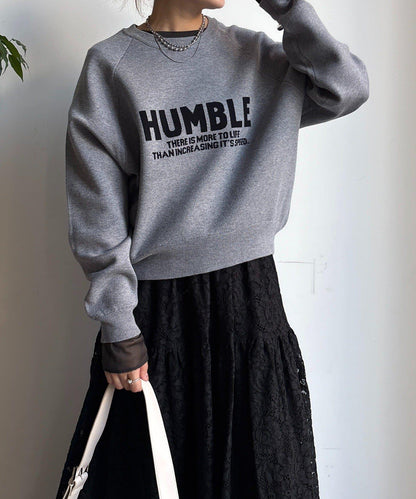 提花標語針織衫