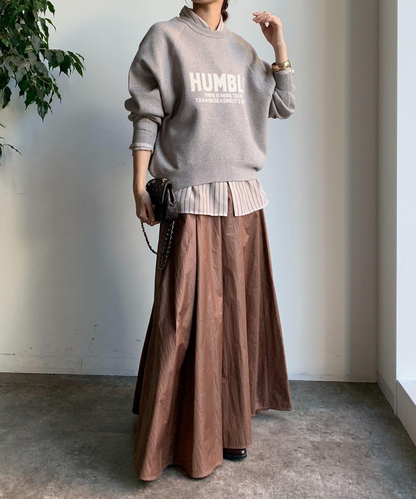 提花標語針織衫