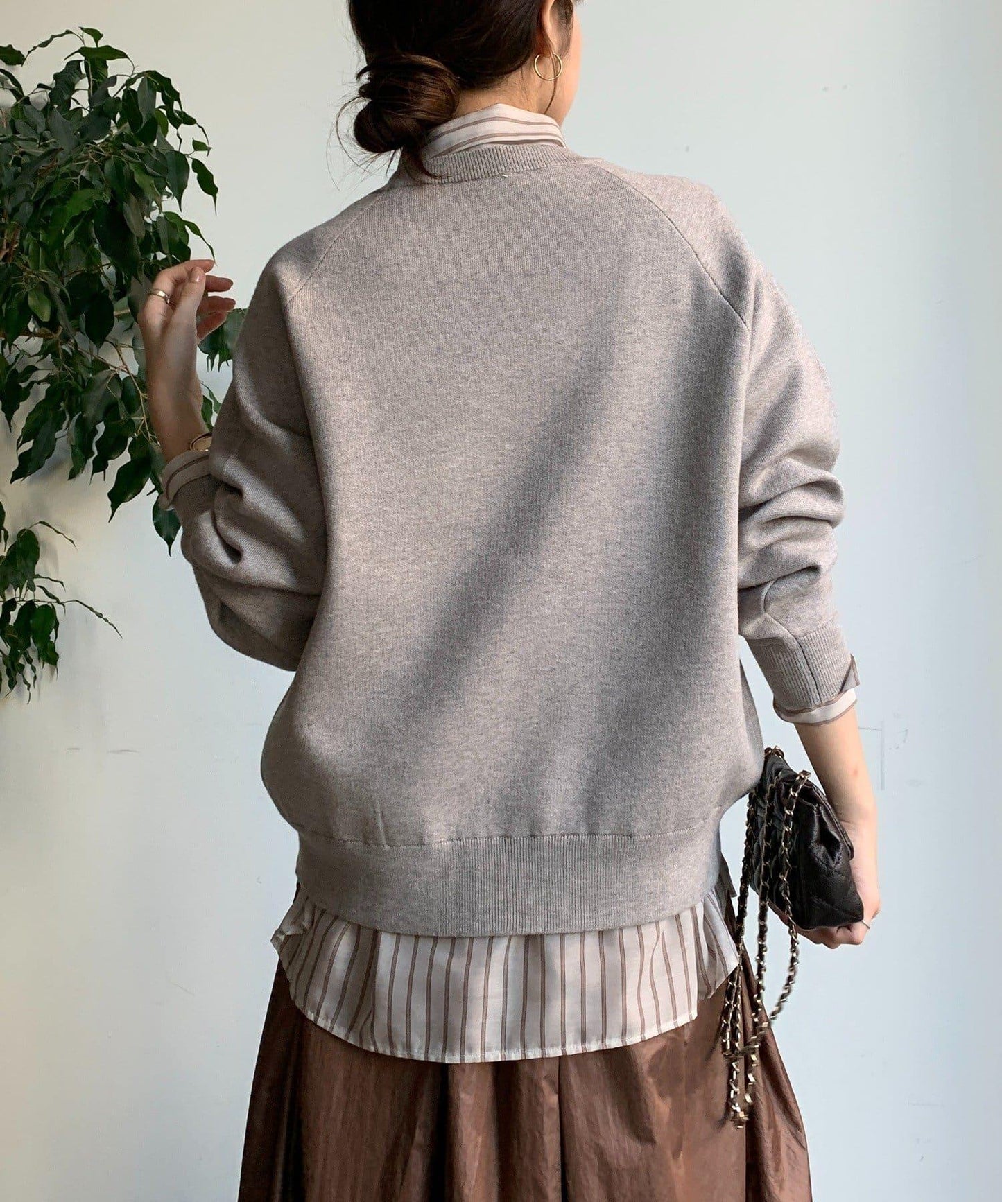 提花標語針織衫