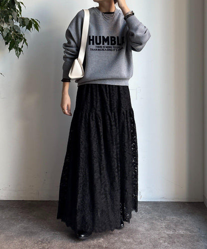 提花標語針織衫