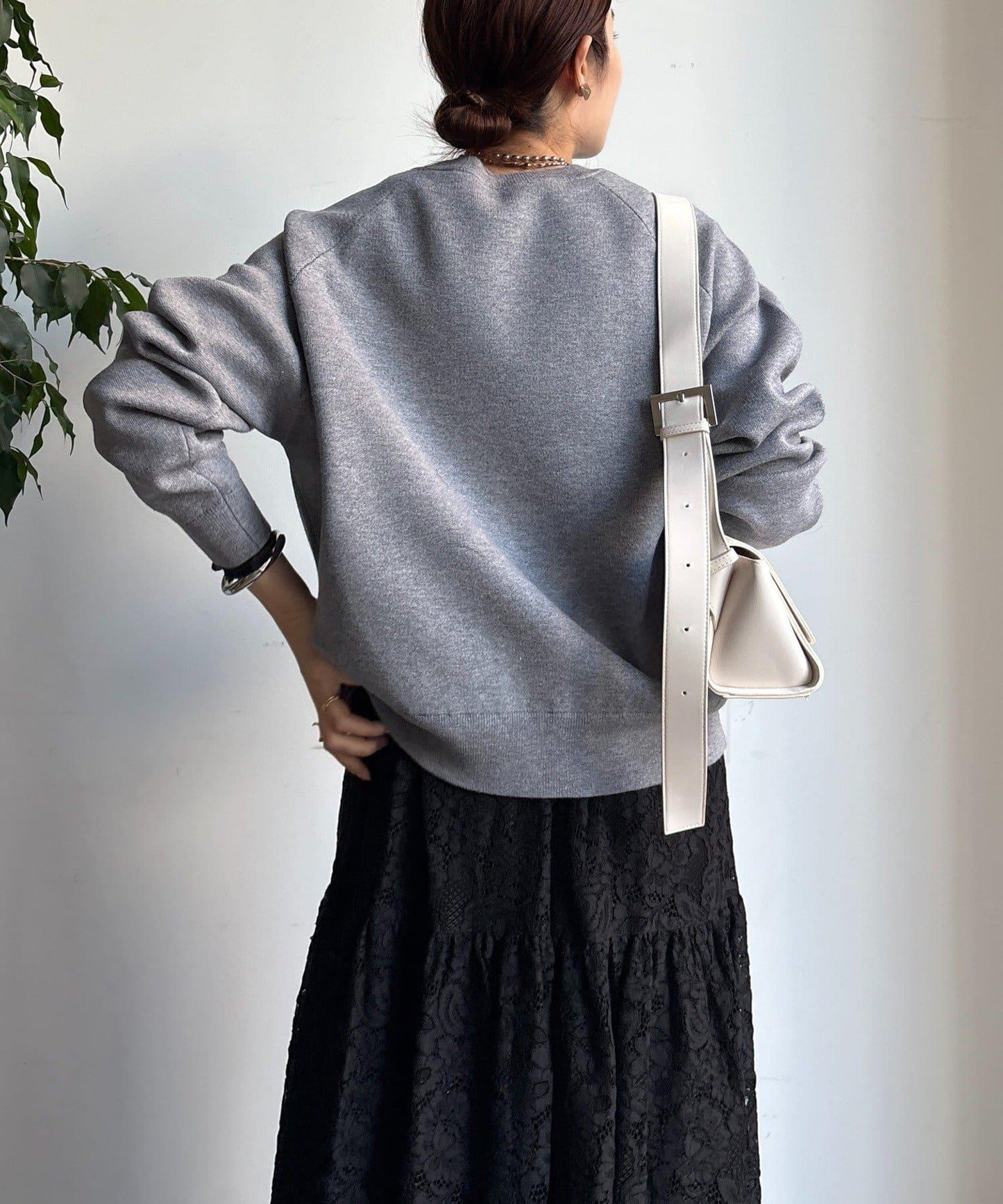 提花標語針織衫