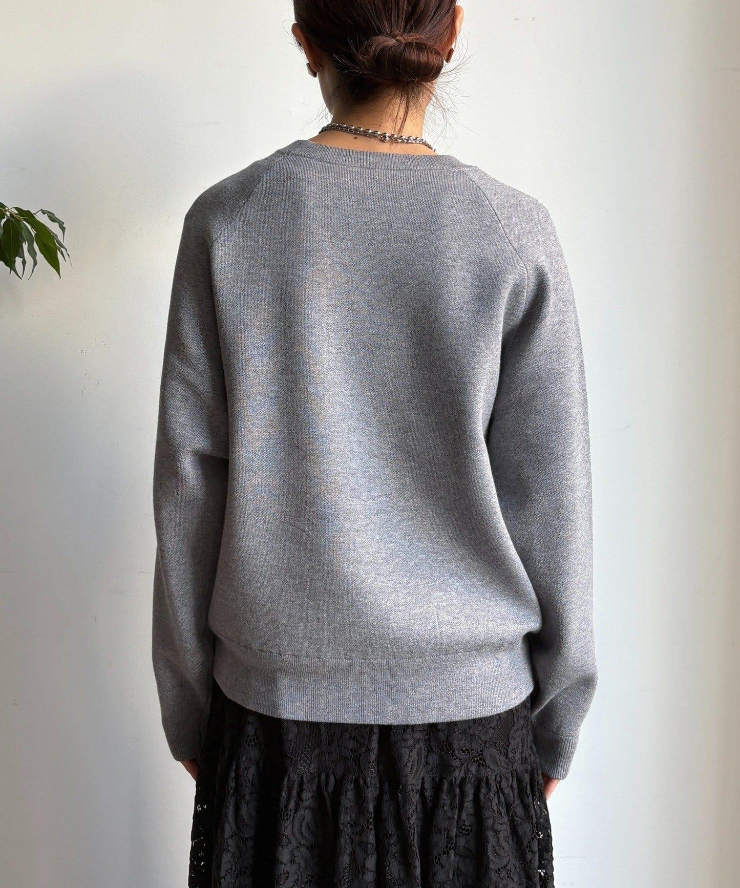 提花標語針織衫