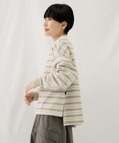 自然風格邊框套頭衫
