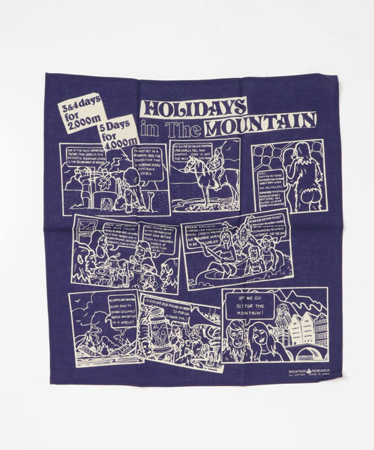 mountain research 印花方巾