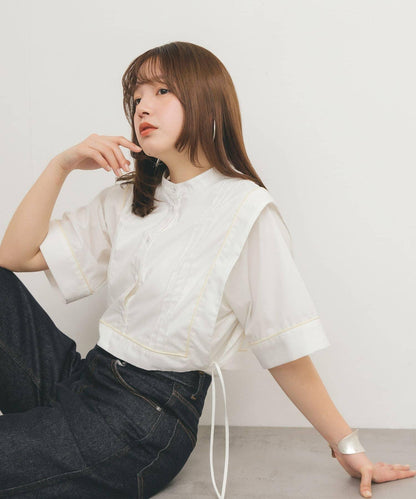 拼接層疊襯衫