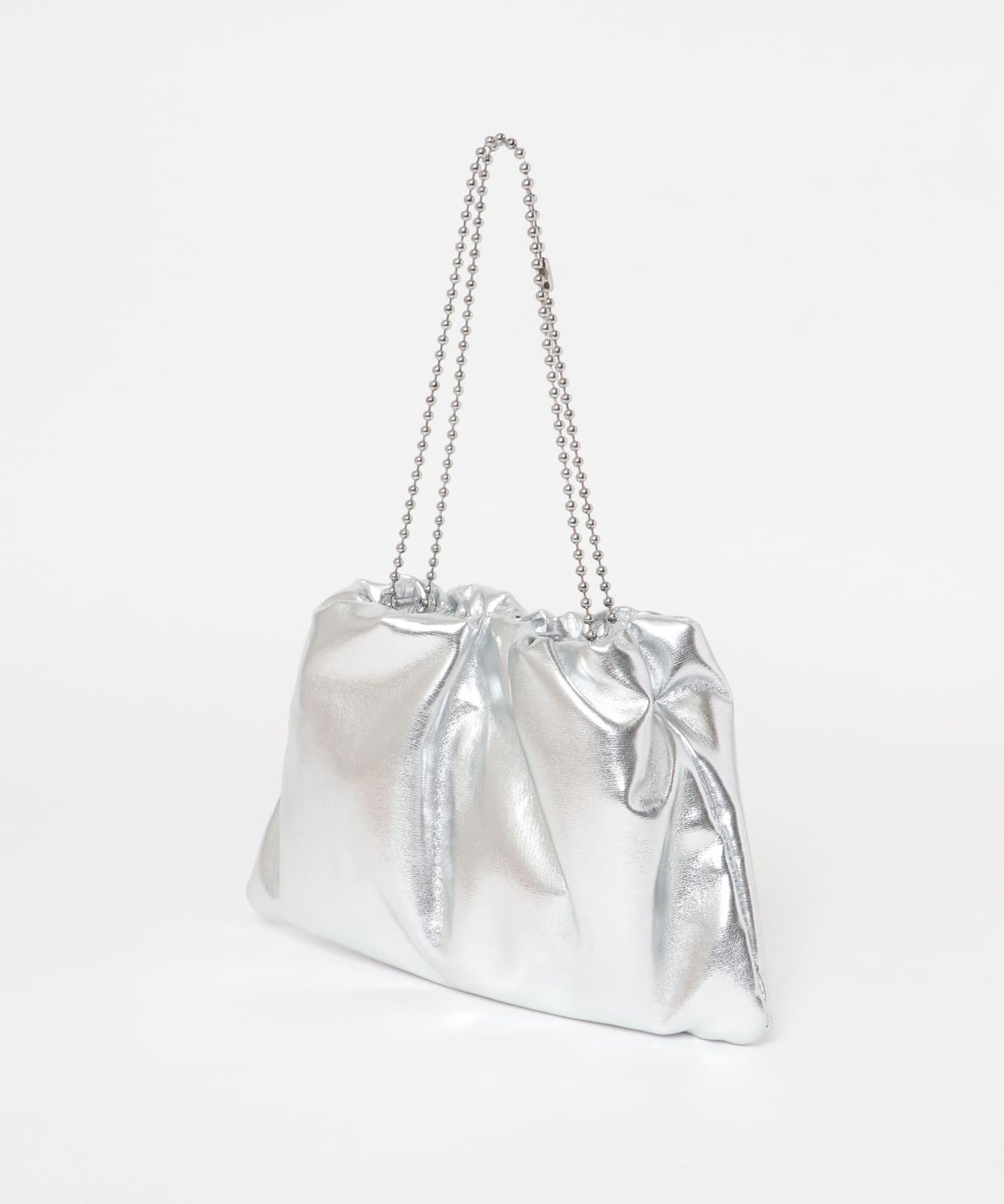 球形鏈條褶皺手提包