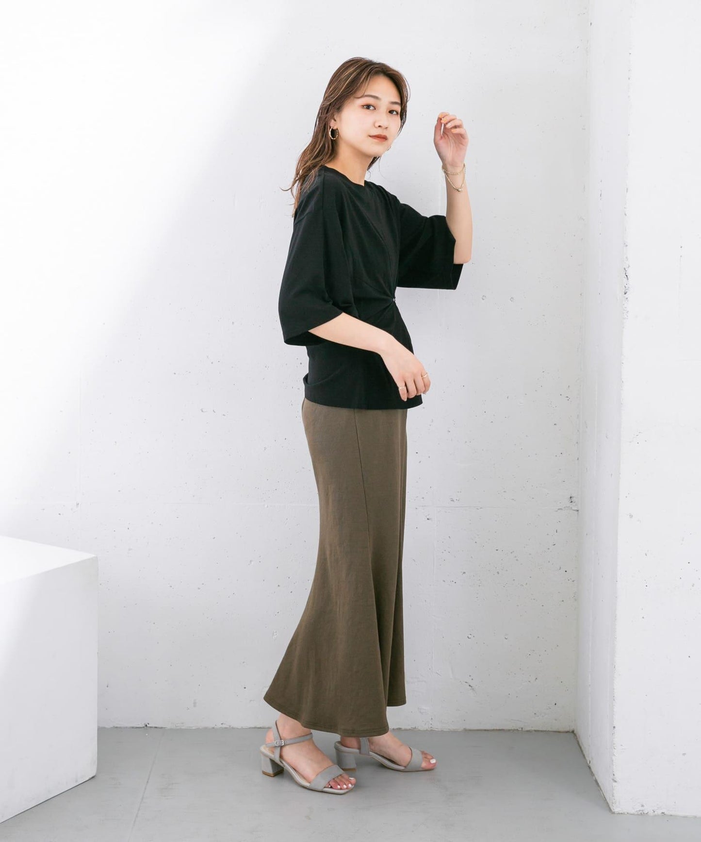羅紋針織美人魚裙