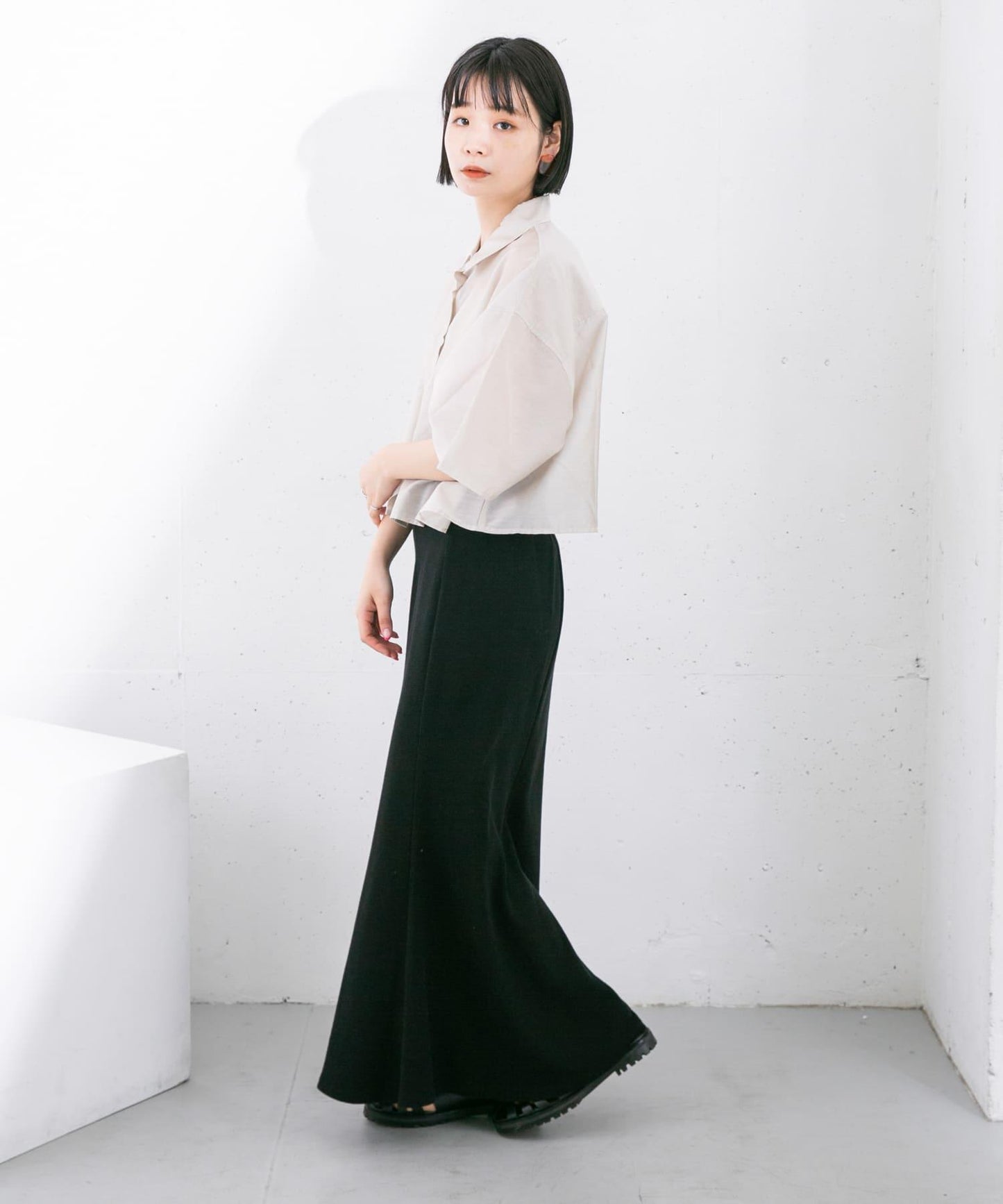羅紋針織美人魚裙