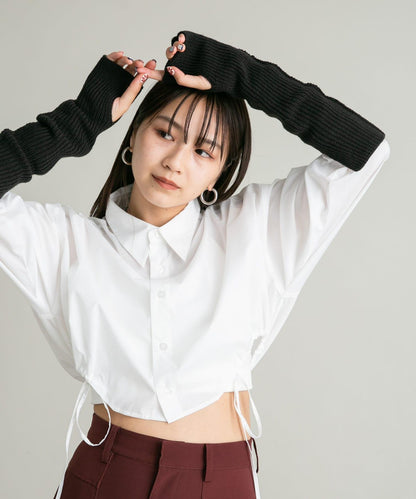 開叉羅紋袖套