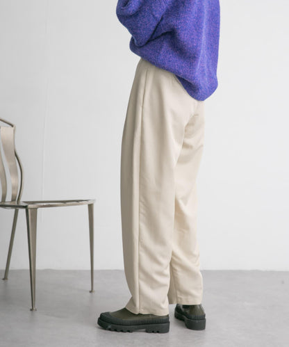 繭型剪裁長褲