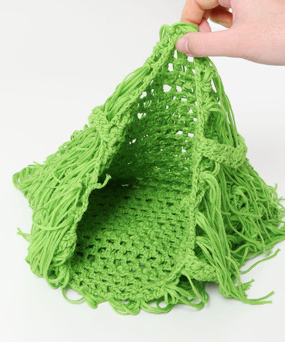 流蘇針織手提包