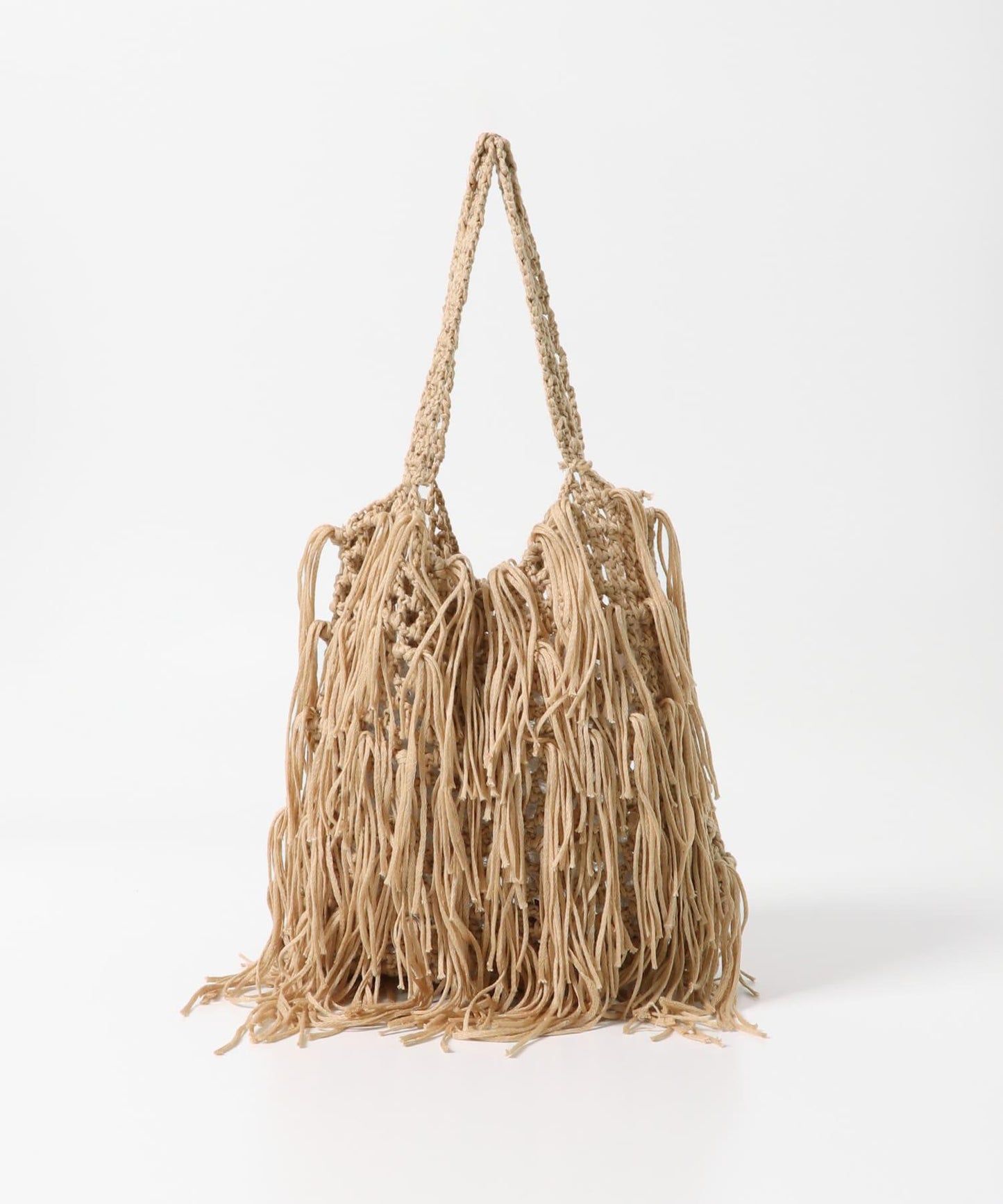 流蘇針織手提包