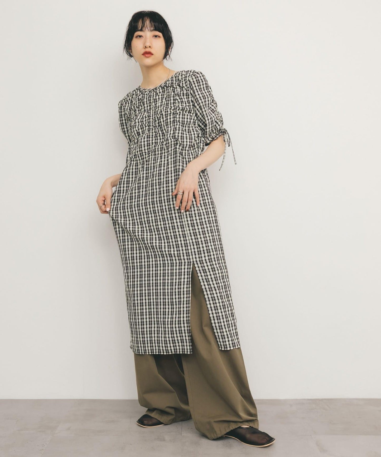 褶皺網面女鞋