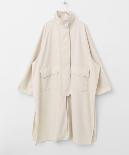 立領圈圈呢大衣