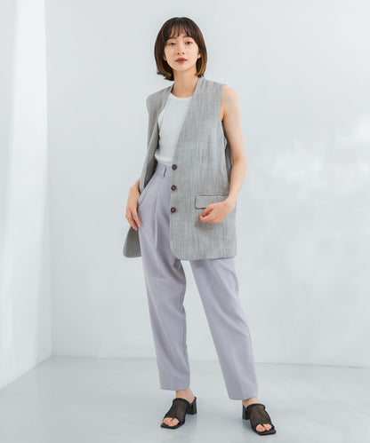 illi 單褶修身錐形褲
