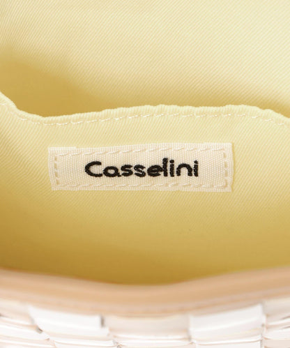 Casselini 編織漆皮托特包