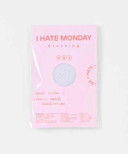 I Hate Monday 珍珠網眼長襪