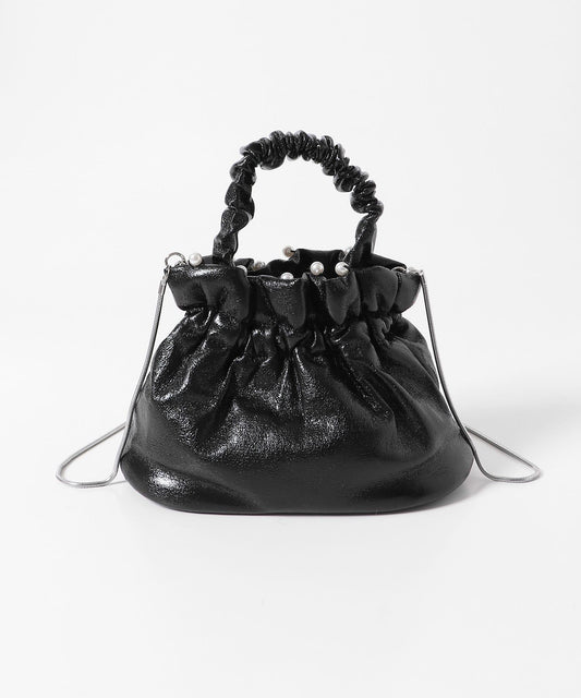 Casselini 珍珠裝飾單肩包