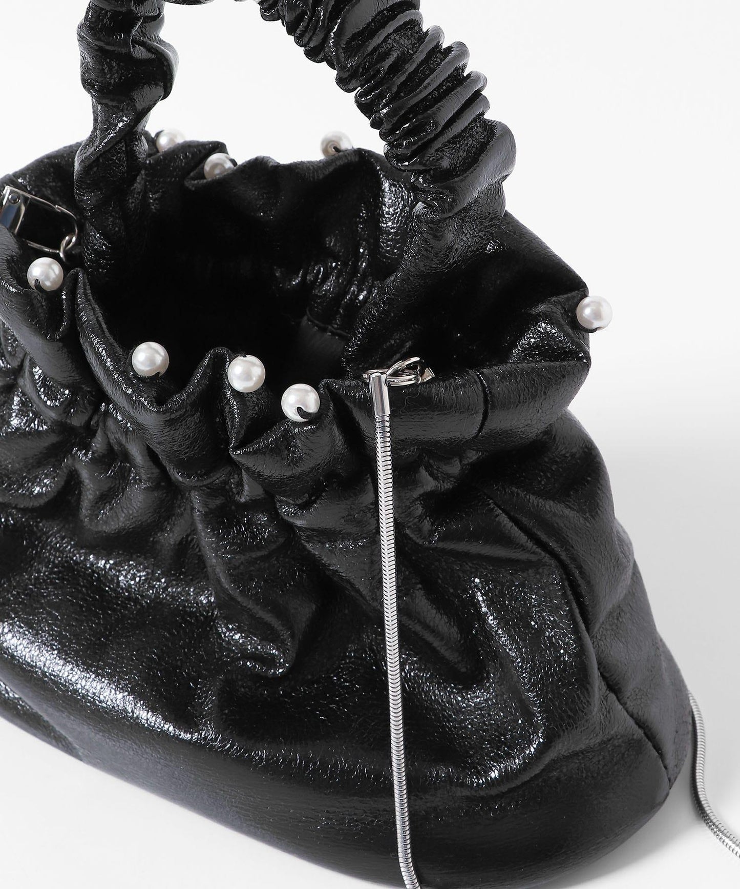 Casselini 珍珠裝飾單肩包