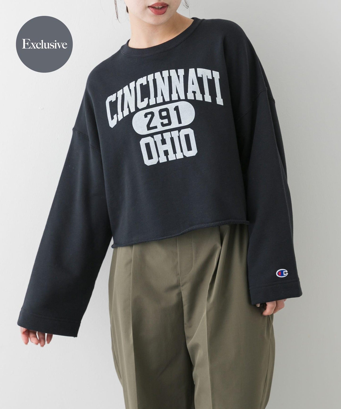 『聯名』Champion×SENSE OF PLACE 裁剪衛衣