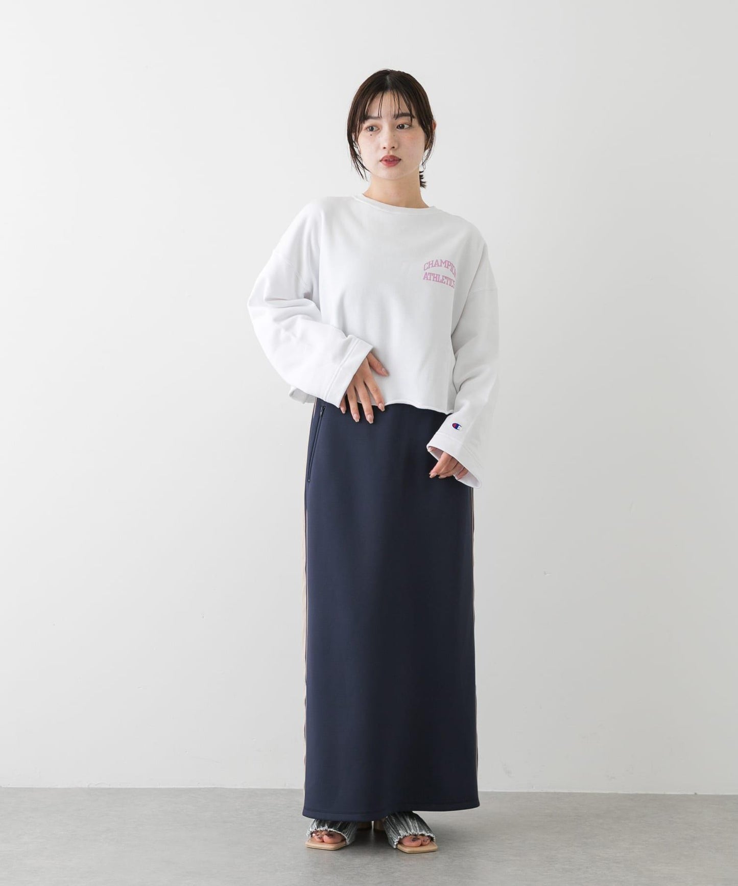 『聯名』Champion×SENSE OF PLACE 裁剪衛衣