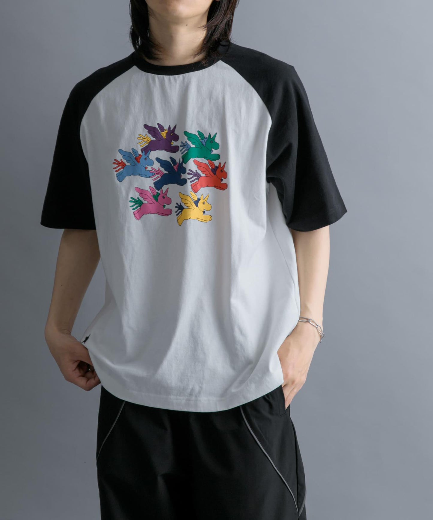 『聯名』SHUHEI KOKI×SENSE OF PLACE 拼色插肩袖T恤
