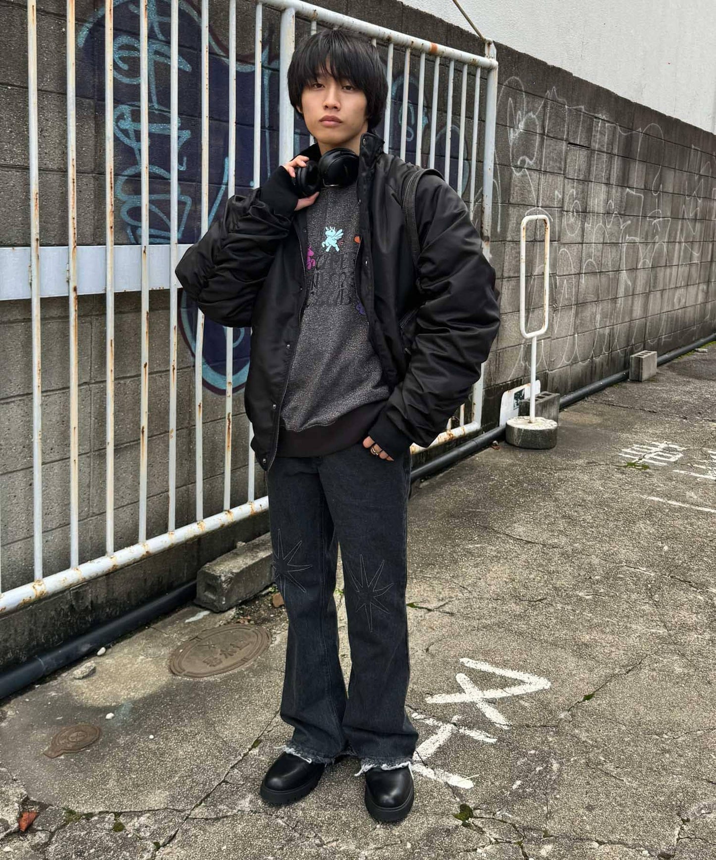 『聯名』SHUHEI KOKI×SENSE OF PLACE 喇叭牛仔褲